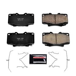 PowerStop Z23 Evolution Sport Brake Pads and Hardware Kits for 1990-1997 LAND CRUISER, 1996-1997 LX450 - Z23-502