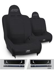 PRP Black Tweed Seat Premier Suspension Black Tweed Bucket Seat A100110-C23-50