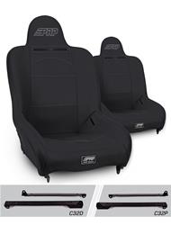PRP Black Tweed Seat Premier Suspension Black Tweed Bucket Seat A100110-C32-50