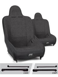PRP Gray Tweed Seat Premier Suspension Gray Tweed Bucket Seat A100110-C32-54