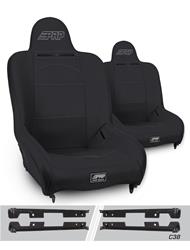 PRP Black Tweed Seat Premier Suspension Black Tweed Bucket Seat A100110-C38-50