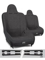 PRP Gray Tweed Seat Premier Suspension Gray Tweed Bucket Seat A100110-C38-54