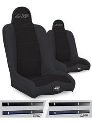 PRP Black Tweed Seat Daily Driver High Back Suspension Black Tweed Seat A140110-C24-50