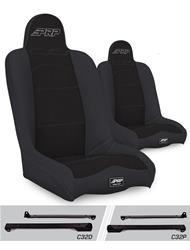 PRP Black Tweed Seat Daily Driver High Back Suspension Black Tweed Seat A140110-C32-50