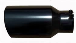 Pypes Stainless Steel  Round, Black 3.50 Inch Exhaust Tip EVT3545B