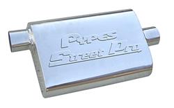 Pypes Street Pro 409 Stainless Steel 2.5 Inch Muffler MVS13
