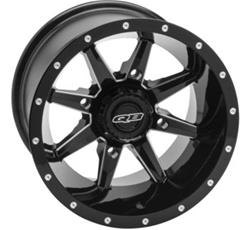 Quadboss Slicer Gloss Black Machined Wheels 14x10