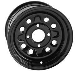 Quadboss Steely Gloss Black Wheels 12x7