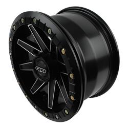 Quadboss Boss Lock Matte Black Machined Wheels 14x7