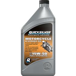 15w50 Quicksilver Motorcycle 4-Stroke Synthetic Engine Oil 8M0128375