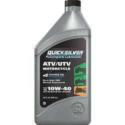 10w40 Quicksilver ATV/UTV and Motorcycle Synthetic Blend Engine Oil 8M0166408