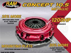 RAM Concept 10.5 Dual-Disc Metallic Clutch Kits for 2011 CHALLENGER - 50-2375N