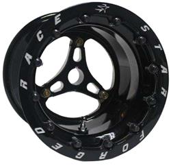 Race Star 53 Jr. Dragster Non-Beadlock Gloss Black Wheels 8x8