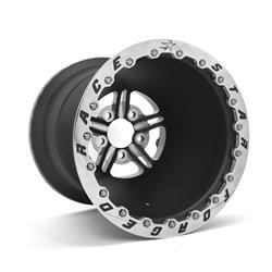 Race Star 63 Pro Forged Single Beadlock Black Anodized Machined Wheels 15x10