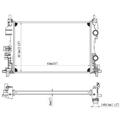 Reach Cooling Radiators for 2017-2022 COMPASS - 41-13687
