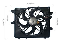 Agility Auto Parts Fan Assemblies for 2005-2014 MUSTANG - 6018119