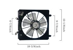 Agility Auto Parts Fan Assemblies for 1998-2002 ACCORD, 2001-2003 CL, 1999-2003 TL - 6019107