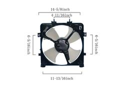 Agility Auto Parts Fan Assemblies for 1992-1995 CIVIC, 1993-1997 CIVIC DEL SOL - 6019120