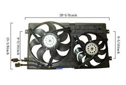 Agility Auto Parts Fan Assemblies for 1998-2006 BEETLE - 6035101