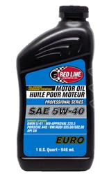 5w40 Red Line Professional Series Motor Oil 12905-3