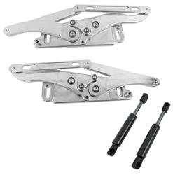 Ringbrothers Billet Solid Frame Hood Hinges for 1966-1970 BELVEDERE, CHARGER, 1968-1970 ROAD RUNNER - 1071NF