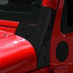 Rugged Ridge Windshield Hinges and Interior Windshield Brackets for 2007-2017 WRANGLER, 2018 WRANGLER JK - 11209.03