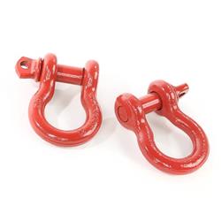 Rugged Ridge 11235.14 7/8 D-Rings with 1 Diameter Pins in Yellow