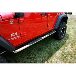 Rugged Ridge Round Tube Steps for 2007-2017 WRANGLER, 2018 WRANGLER JK - 11593.06