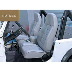 Rugged Ridge Factory-Style Replacement Nutmeg Vinyl Seat 13402.07