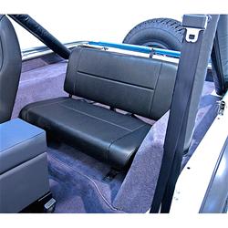 Rugged Ridge Standard Rear Black Denim Vinyl Seat 13461.15