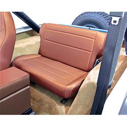 Rugged Ridge Fold and Tumble Rear Tan Vinyl Seat 13462.04