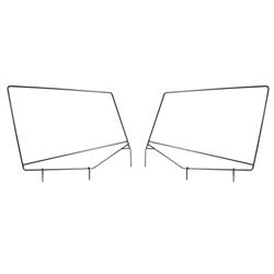 Rugged Ridge Replacement Soft Top Door Frames for 1987-1995 WRANGLER - 13701.8