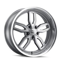 Ridler 608 Series Gray with Milled Spokes Wheels 18x8