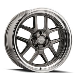 Ridler 610 Series Gloss Gray Wheels with Polished Lip 20x8.5