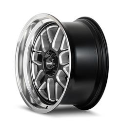 Ridler 611 Series Gloss Black Milled Wheels with Diamond Cut Lip