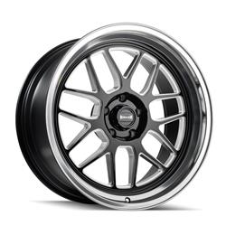 Ridler 611 Series Gloss Black Milled Wheels with Diamond Cut Lip 20x8.5