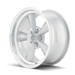 Ridler 675 Series Matte Silver with Machined Lip Wheels