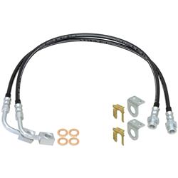 Rock Jock Brake Hoses, Sets CE-9807FBLKL