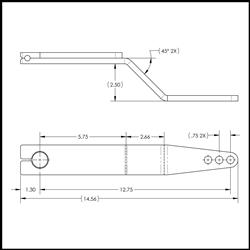 Rock Jock Antirock Sway Bar Arms for 2021-2023 BRONCO - RJ-282101-101