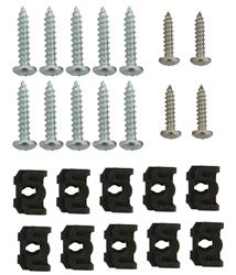 Real Deal Steel Headlight Bezel/Bucket Screw Sets 20-412A