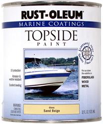 Rust-Oleum Marine Coating Topside Paint 1 Quart Gloss Brown 207003
