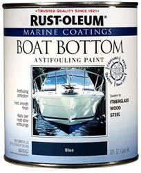 Rust-Oleum Marine Coating Boat Bottom Anti-Fouling Paint 1 Quart Flat Blue 207013