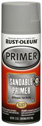 Rust-Oleum Sandable Primer Sprays 12 oz. Flat Gray/Silver 249415