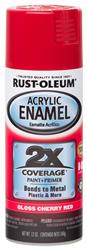 Rust-Oleum Acrylic Enamel 2X Coverage Paint 12 Oz. Gloss Red 271920