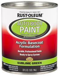 Rust-Oleum Acrylic Auto Body Paint 1 Quart Gloss Green 275235