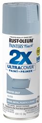 Rust-Oleum Painter's Touch 2X Ultra Cover Paint 12 Oz. Gloss Gray/Silver 334049