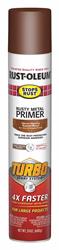 Rust-Oleum Rusty Metal Primer with Turbo Spray Systems 24 Oz. Flat Brown 353346