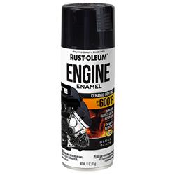 Rust-Oleum Engine Enamel Ceramic Coating Spray Paint 11 Oz. Gloss Black 363567