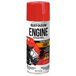 Rust-Oleum Engine Enamel Ceramic Coating Spray Paint 11 Oz. Gloss Orange 363570