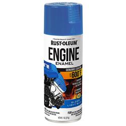 Rust-Oleum Engine Enamel Ceramic Coating Spray Paint 11 Oz. Gloss Blue 366431